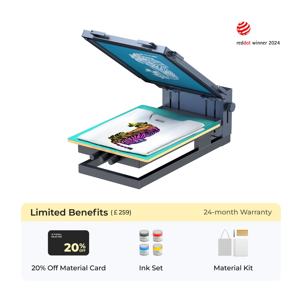 XTool Screen Printer 1st Screen Printing Solution With Laser xtool-screen-printer-1st-screen-printing-solution-with-laser