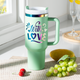 40oz Stainless Steel Tumbler with Removable Handle
