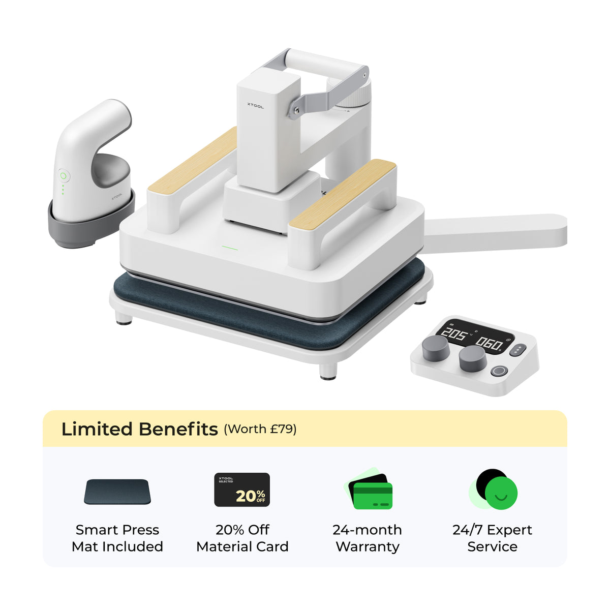 XTool Heat Press Machine 3-in-1 Kit, Smart Press & | Ubuy