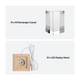 dimensions of K9 3d cystal and led light base