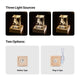 Light source with three light settings and two types of power options displayed 2