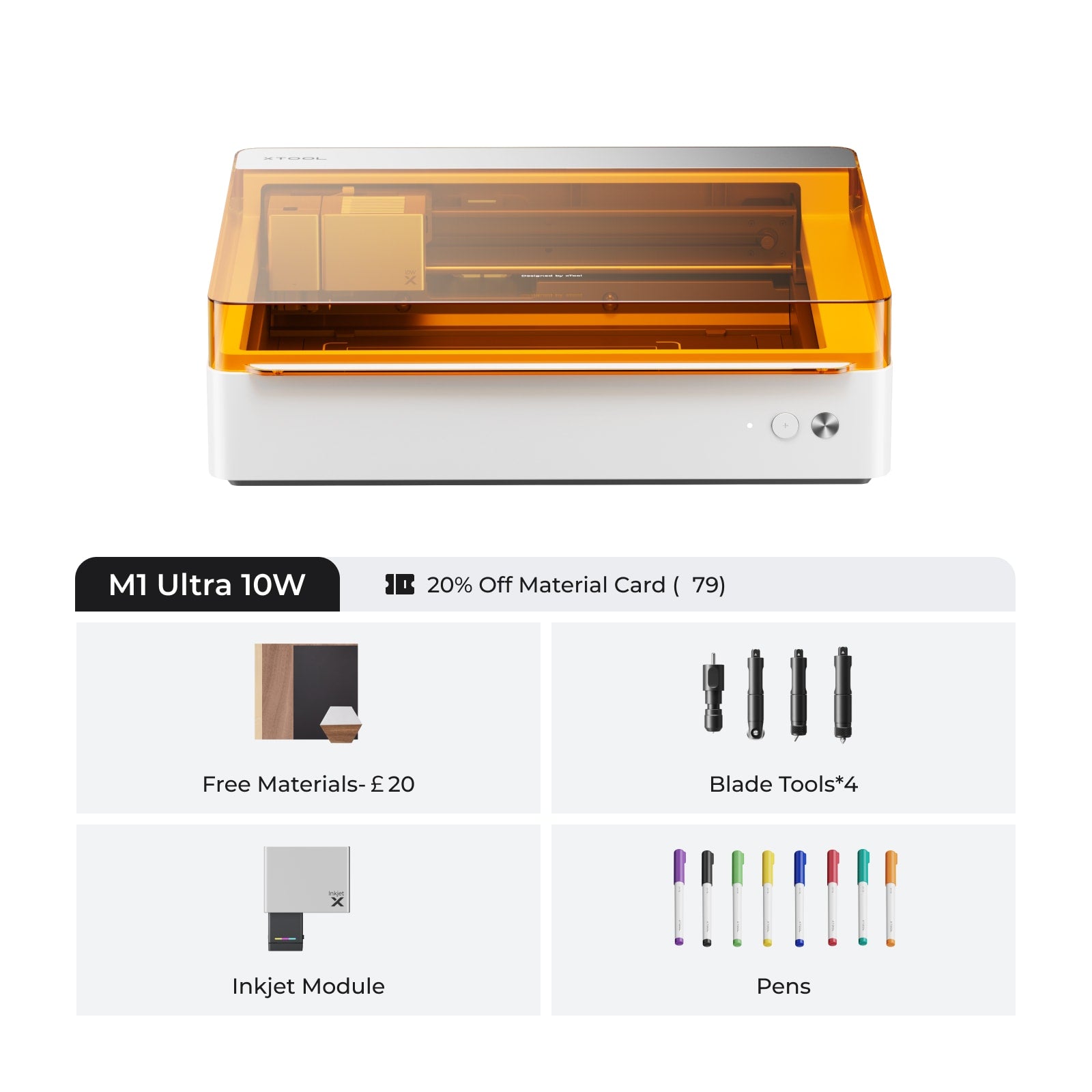 xTool M1 Ultra The World's First 4-in-1 Craft Machine