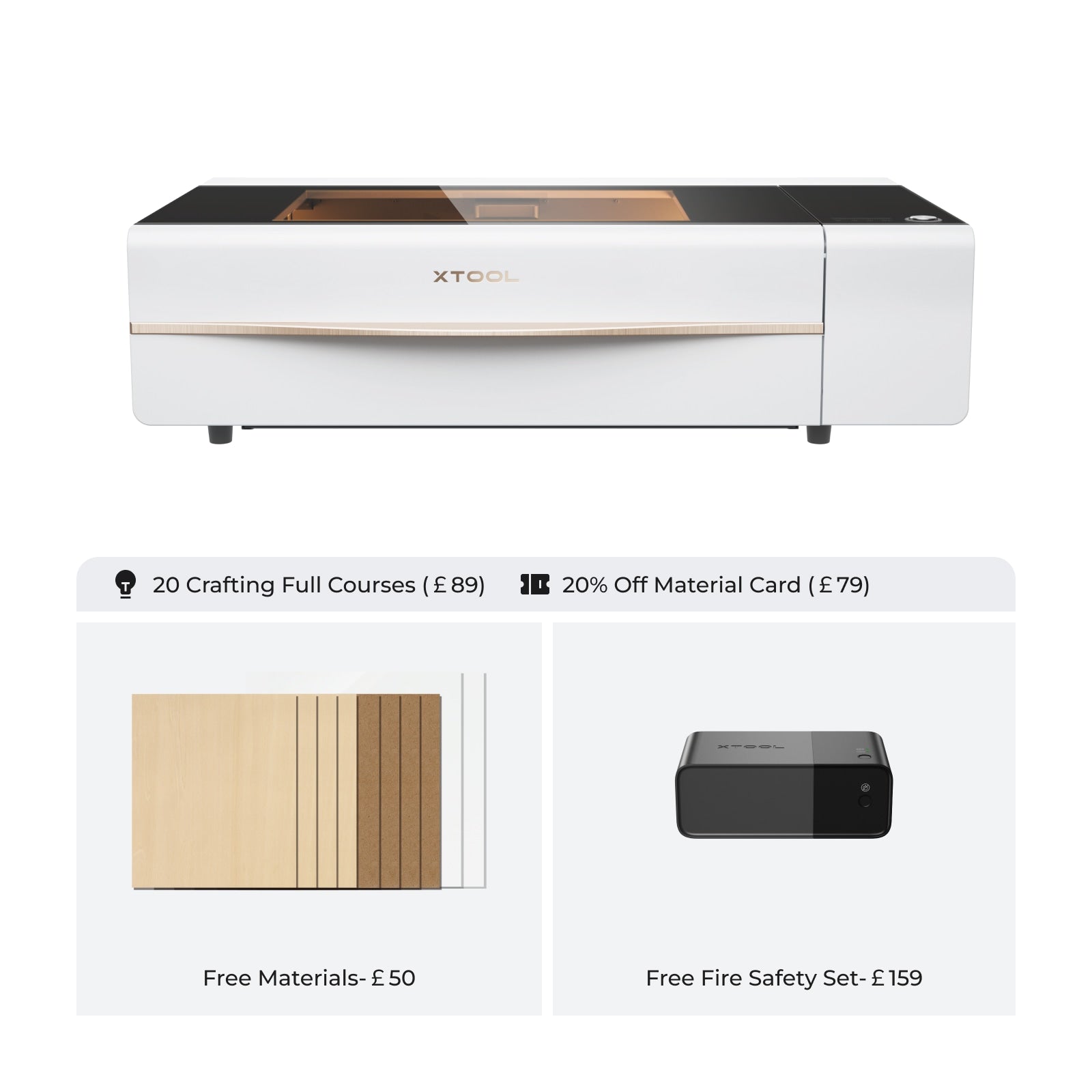 xTool P2S & P2 55W Desktop CO2 Laser Cutter