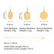 Stainless Steel Three Pendants Necklace (6pcs)