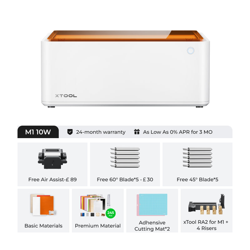 xTool M1: Hybrid Laser & Blade Cutting Machine