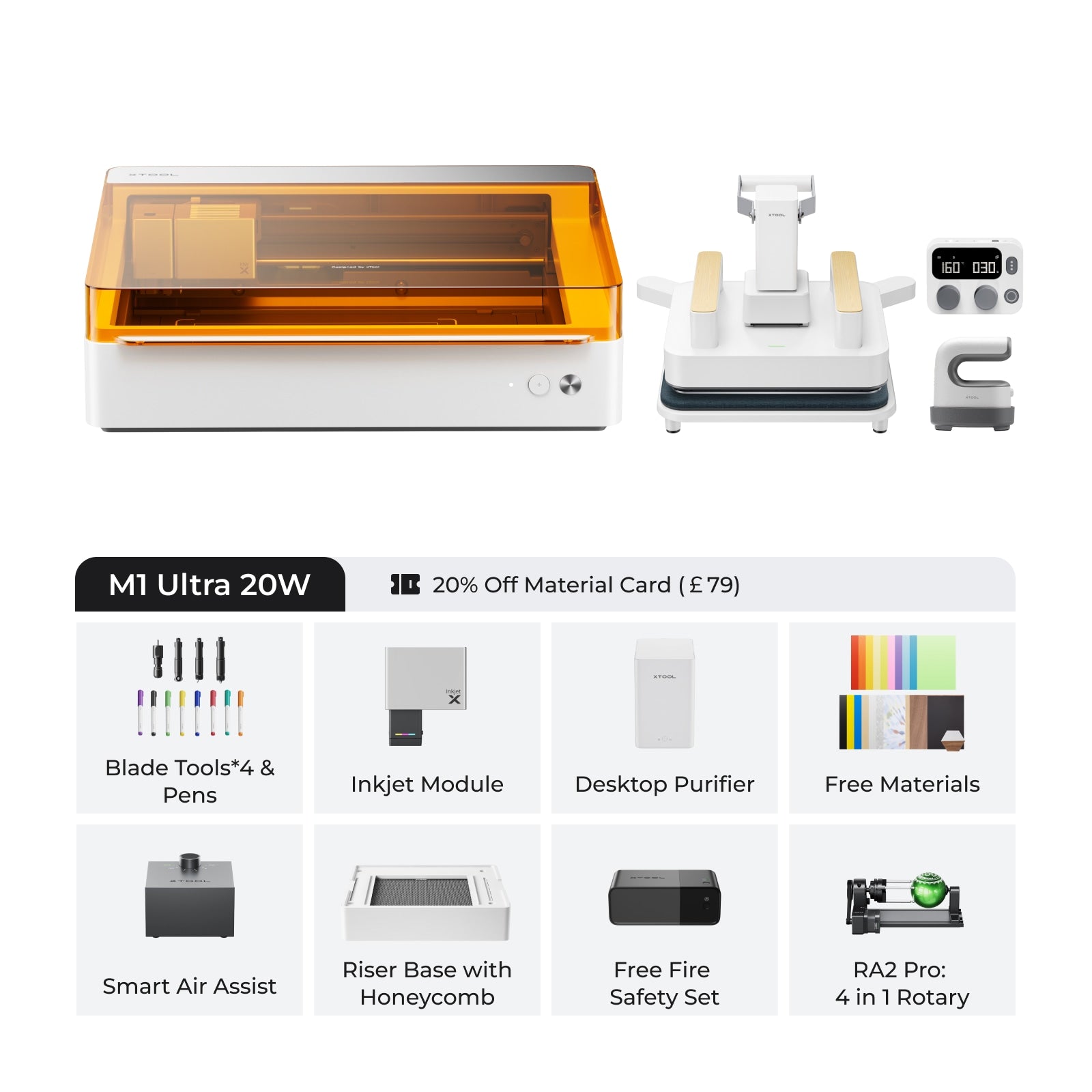 xTool F1 Ultra: Fiber + Diode Laser Engraver