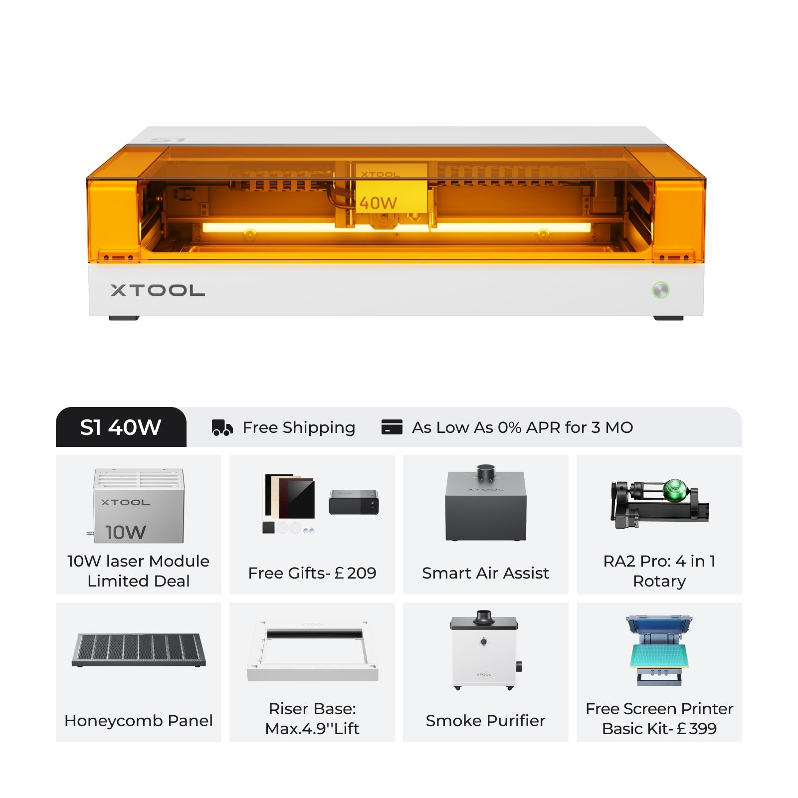 xTool S1 Enclosed Diode Laser Cutter