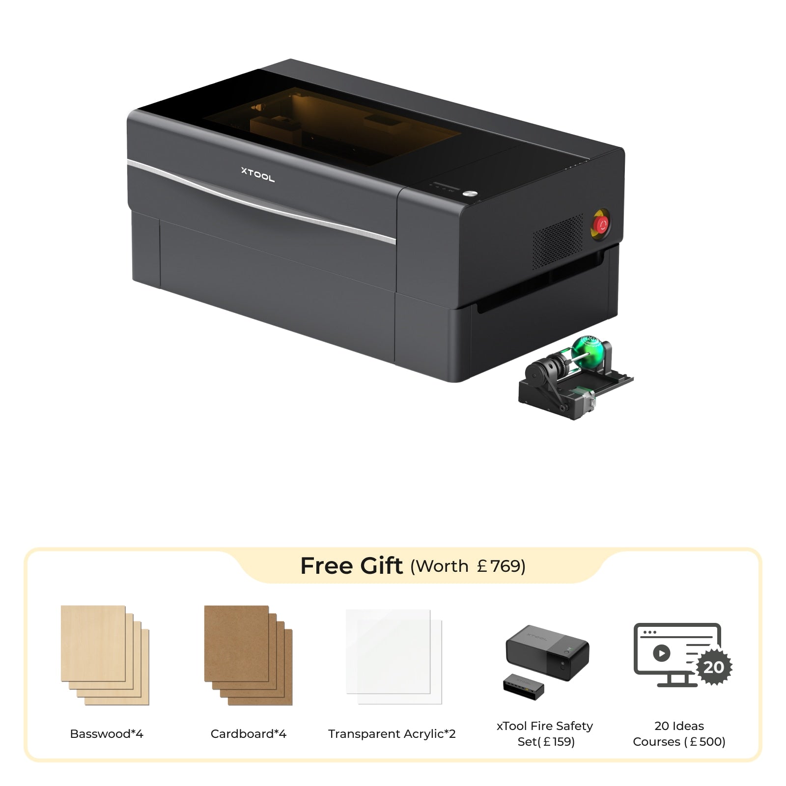 xTool P2S & P2 55W Desktop CO2 Laser Cutter