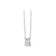 Silver Stainless Steel Lock Necklace (6pcs)