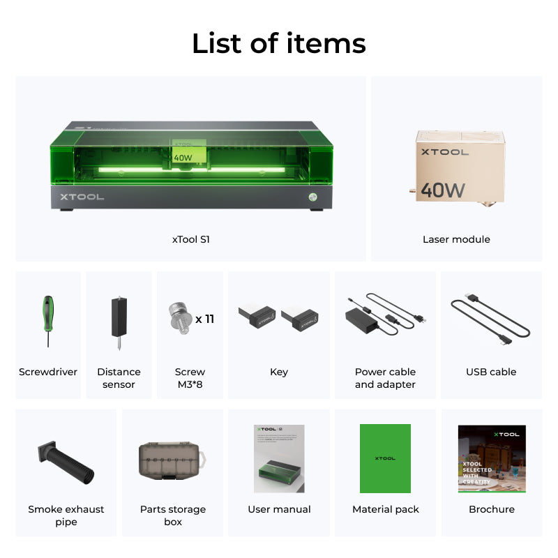 xTool S1 Enclosed Diode Laser Cutter