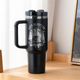 40oz Stainless Steel Tumbler with Removable Handle