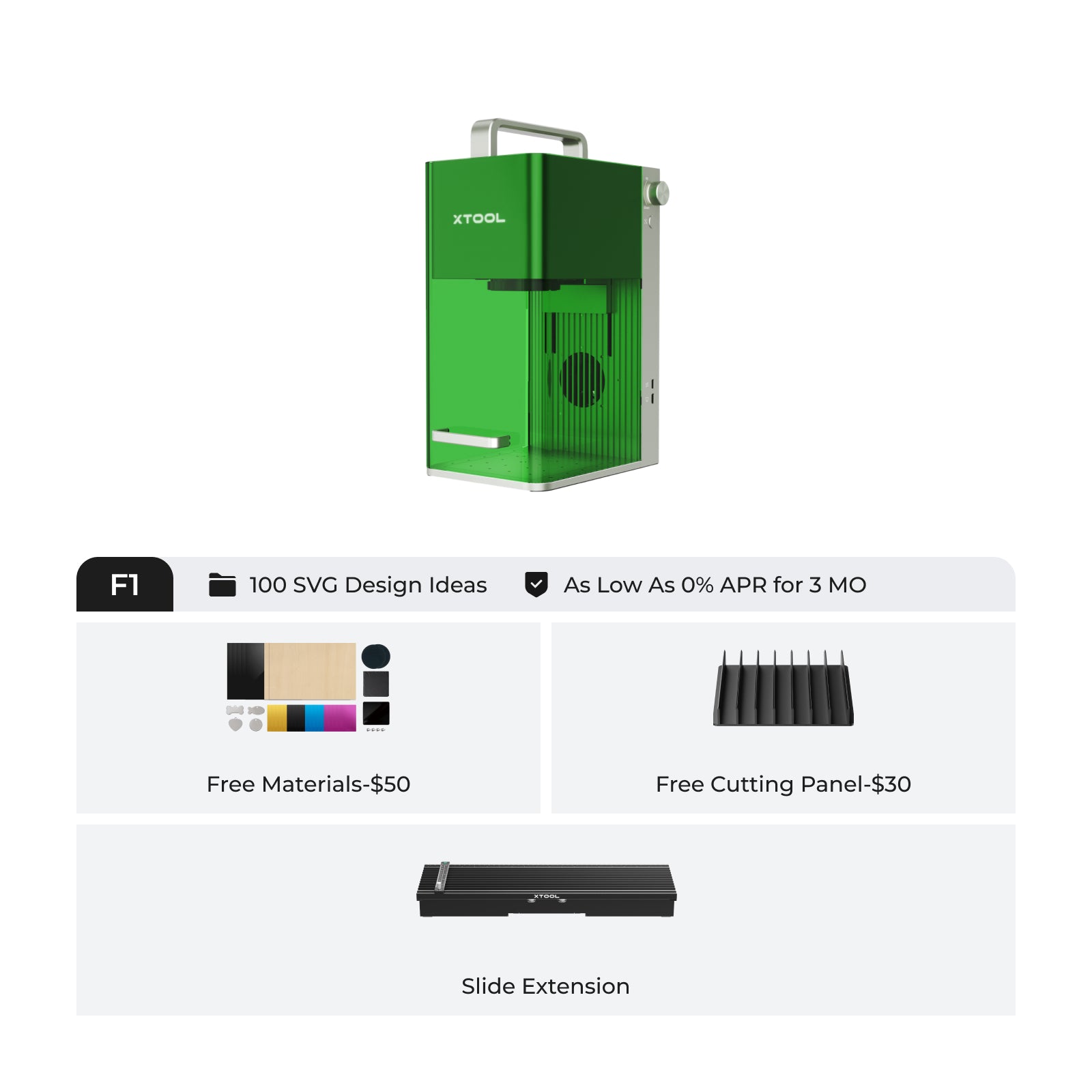 xTool F1 & F1 Lite Portable and High Speed Laser Engraver