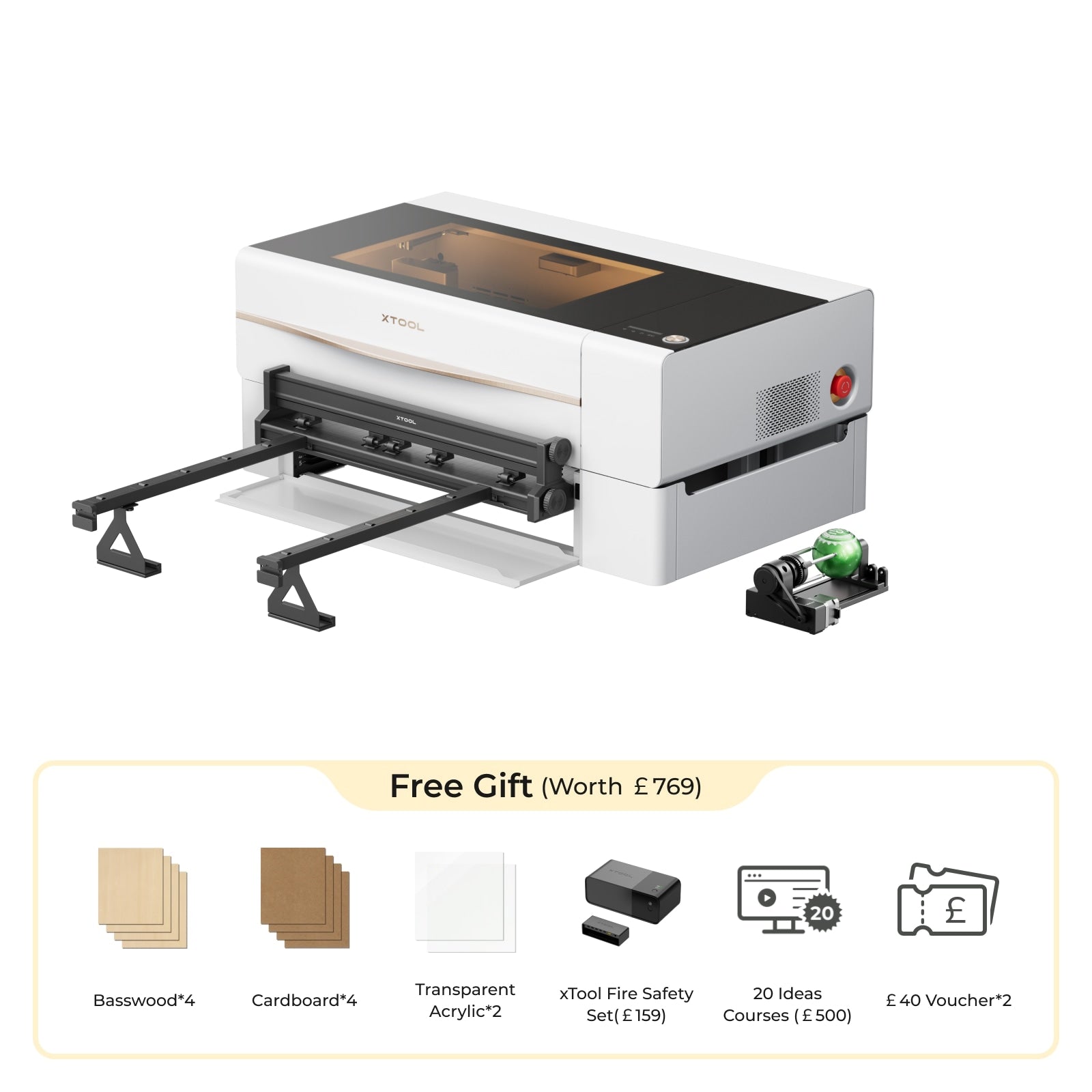 xTool P2S & P2 55W Desktop CO2 Laser Cutter