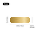 Brushed Gold Stainless Steel Blank Name Plates (15pcs)