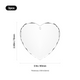 K9 Crystal Faceted Heart-Shaped Ornament (3pcs)