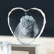 K5 Crystal Faceted Heart-Shaped Ornament (3pcs)