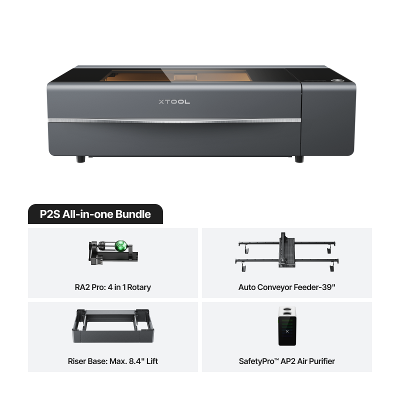 xTool P2S 55W Desktop CO2 Laser Cutter