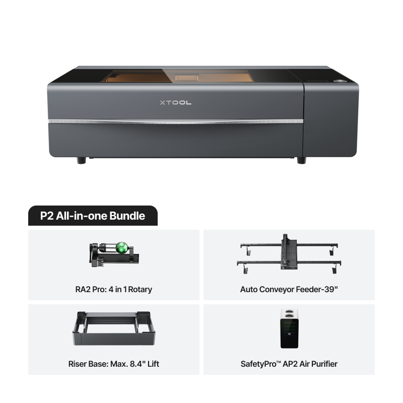 xTool P2S 55W Desktop CO2 Laser Cutter