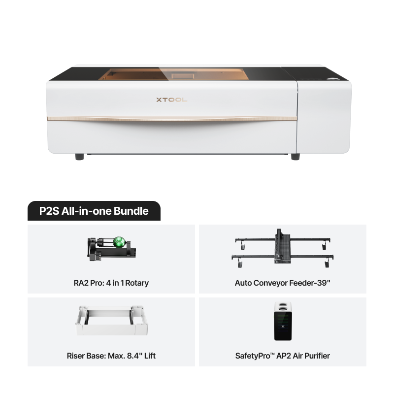 xTool P2S 55W Desktop CO2 Laser Cutter