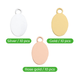 Oval Pendant Electroplated Multicolor Pendant (30pcs)