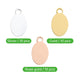 Oval Pendant Electroplated Multicolor Pendant (30pcs)