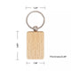 Rounded Rectangle Wooden Keychain (10pcs)