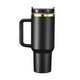 Black to Gold Stainless Steel Tumbler with Removable Handle (40oz)