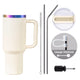 40oz Stainless Steel Tumbler with Removable Handle