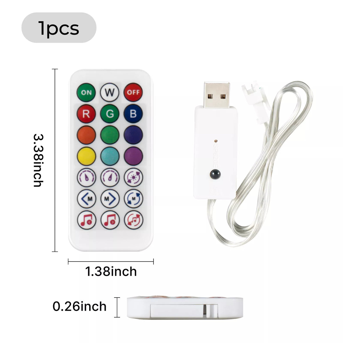 RGB LED Controller & IR Remote Control