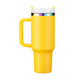 Yellow To Iridescent Stainless Steel Tumbler with Removable Handle (40oz)