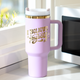 40oz Stainless Steel Tumbler with Removable Handle