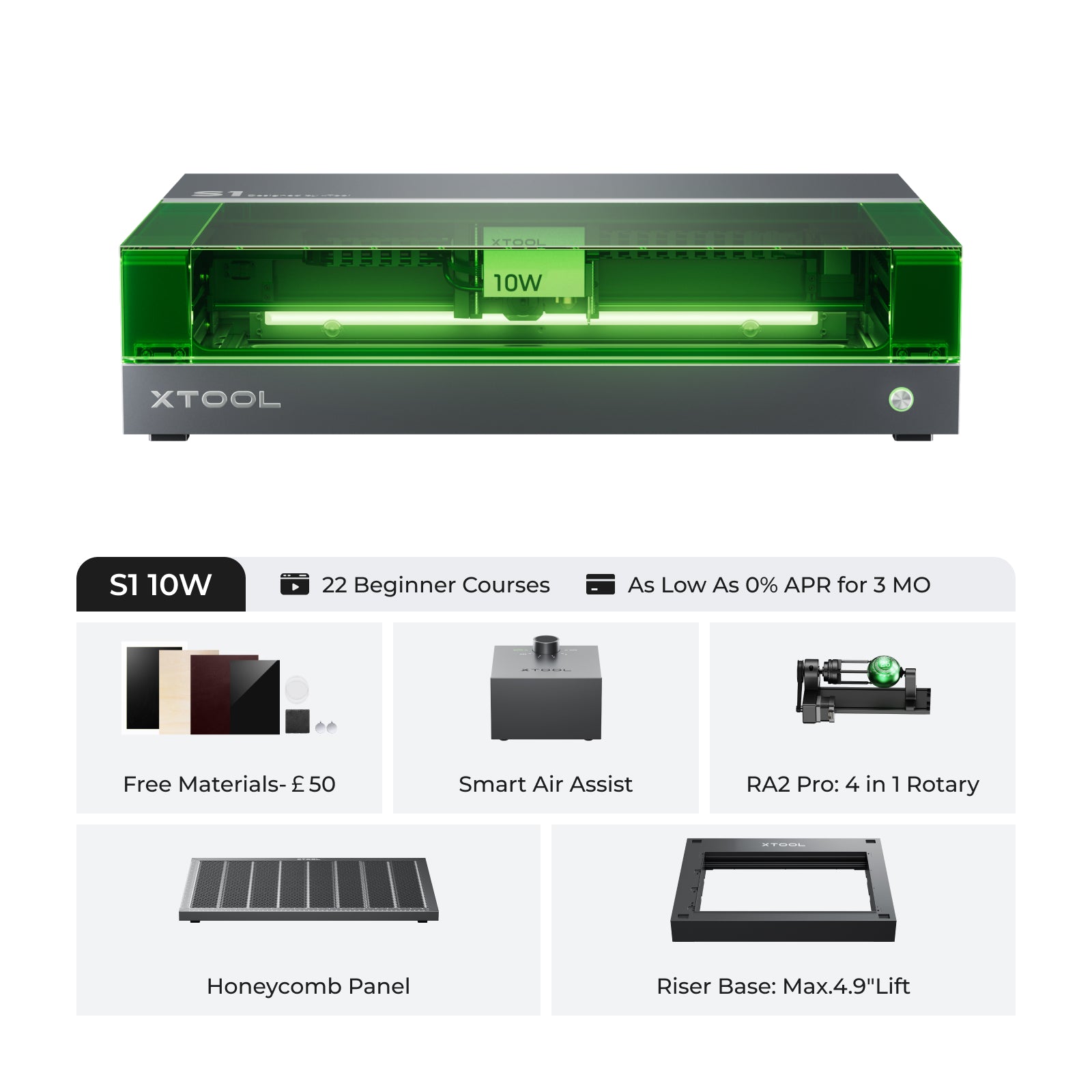 xTool S1 Enclosed Diode Laser Cutter