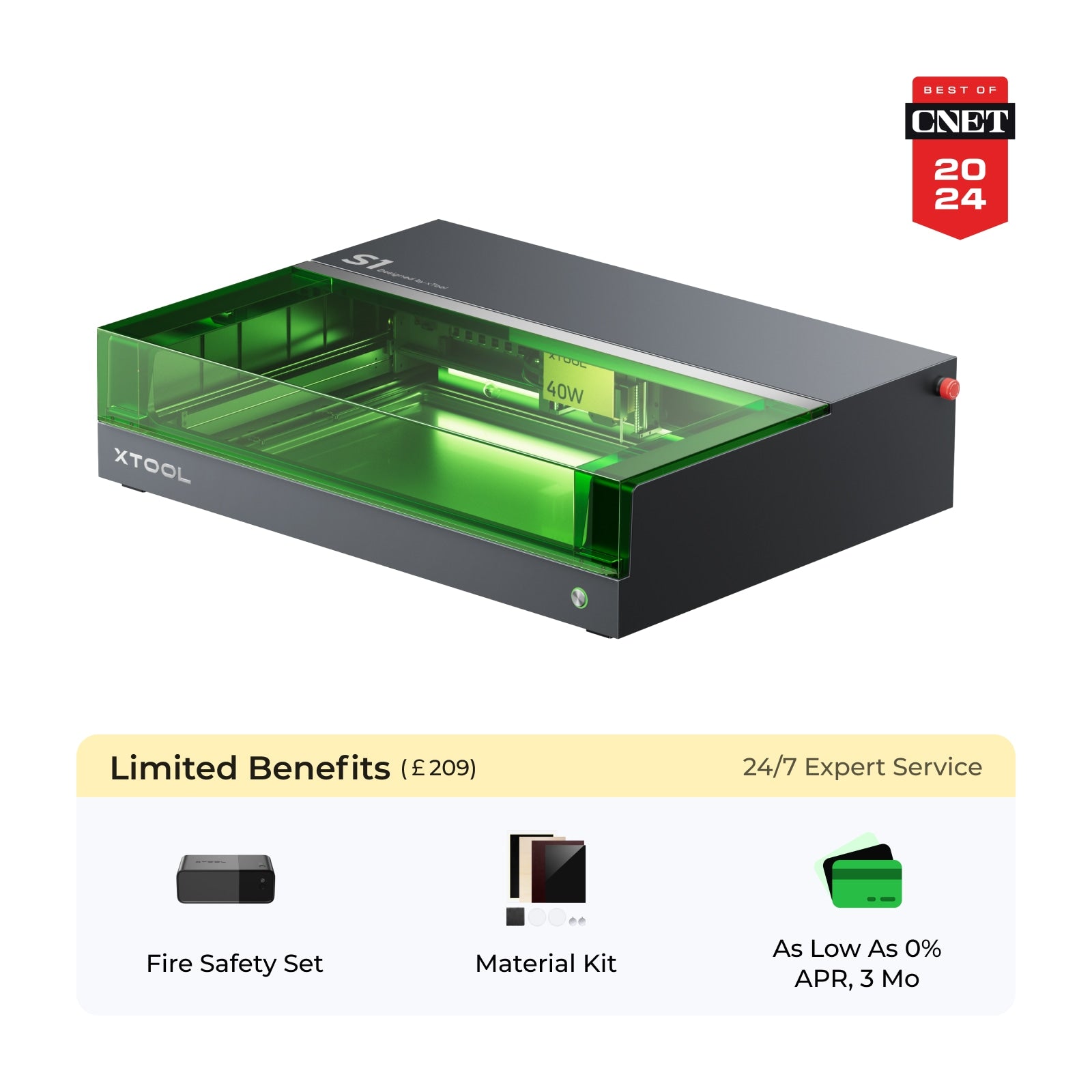 xTool S1 Enclosed Diode Laser Cutter