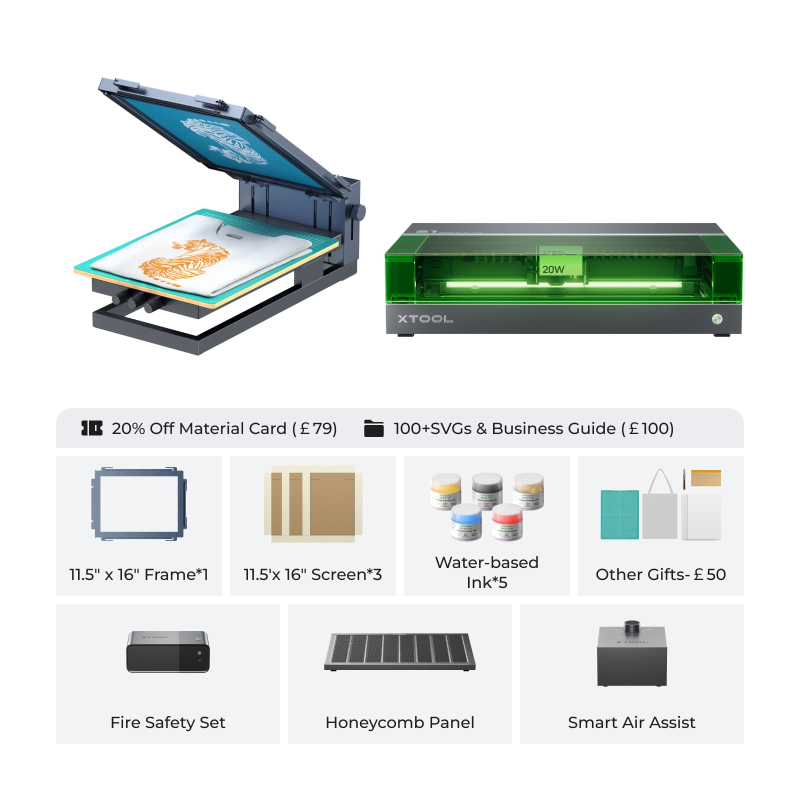 xTool Screen Printer: 1st Screen Printing Solution with Laser