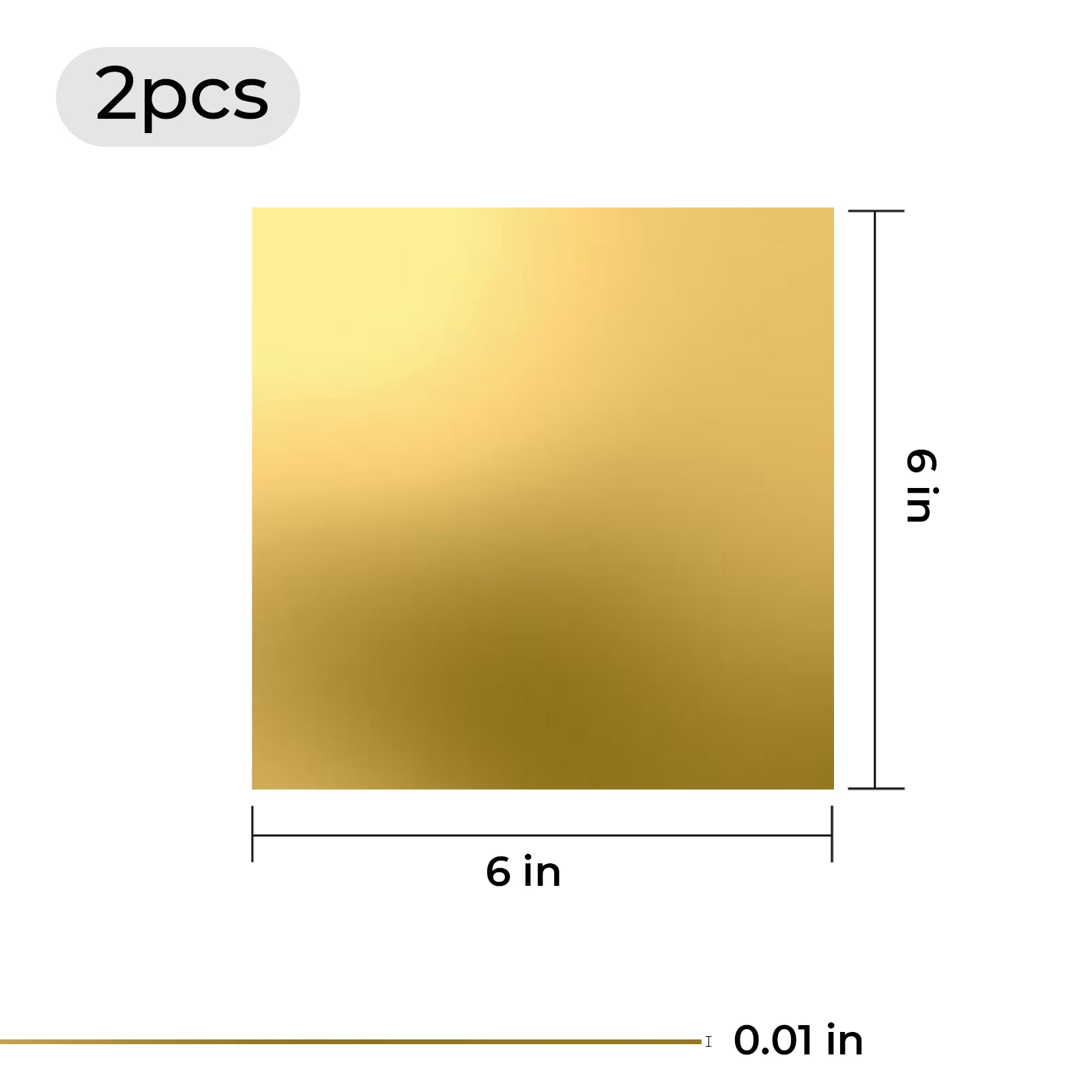 0.3mm Brass Sheet (2pcs)