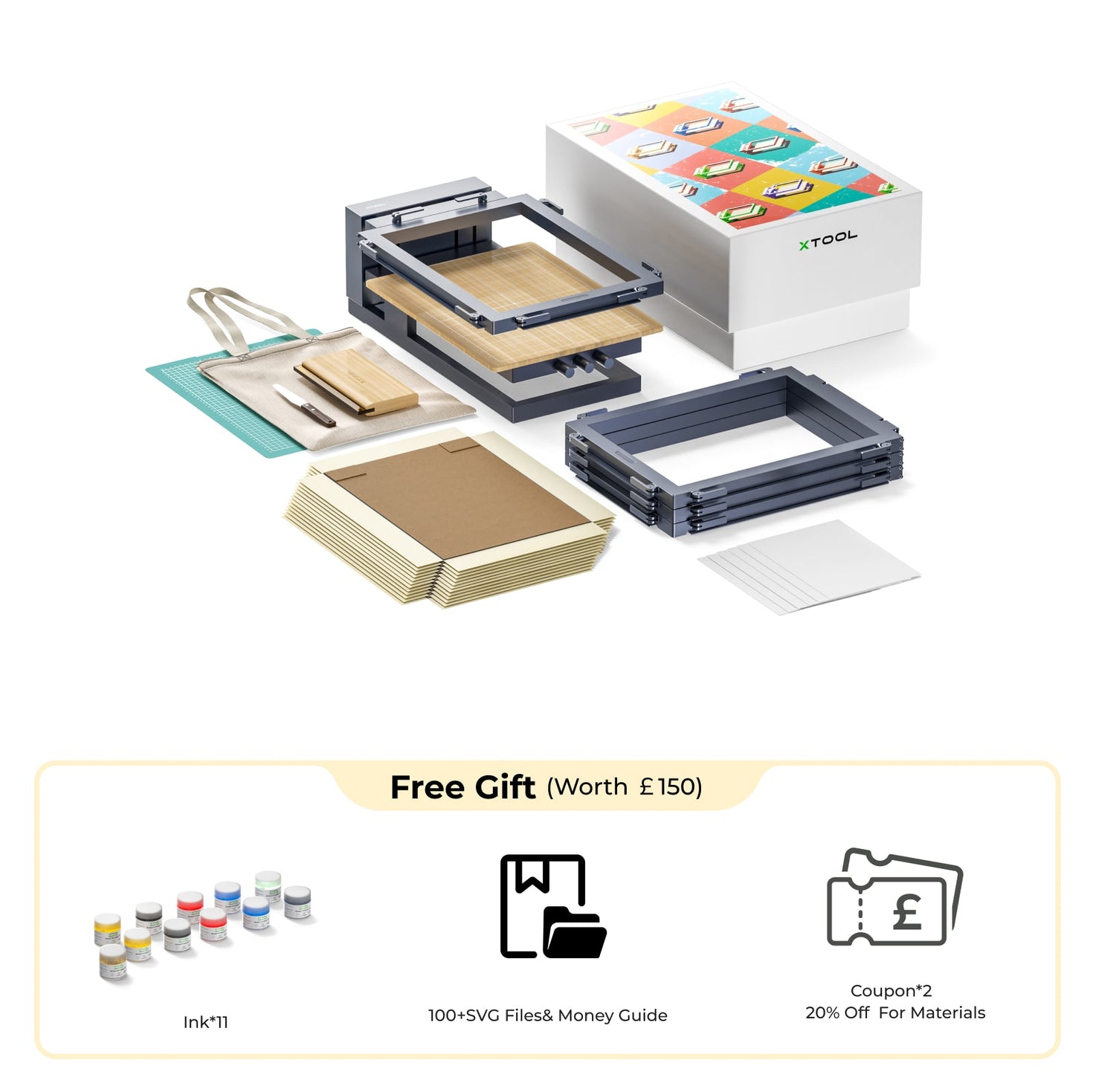 XTool Screen Printer: 1st Screen Printing Solution With Laser