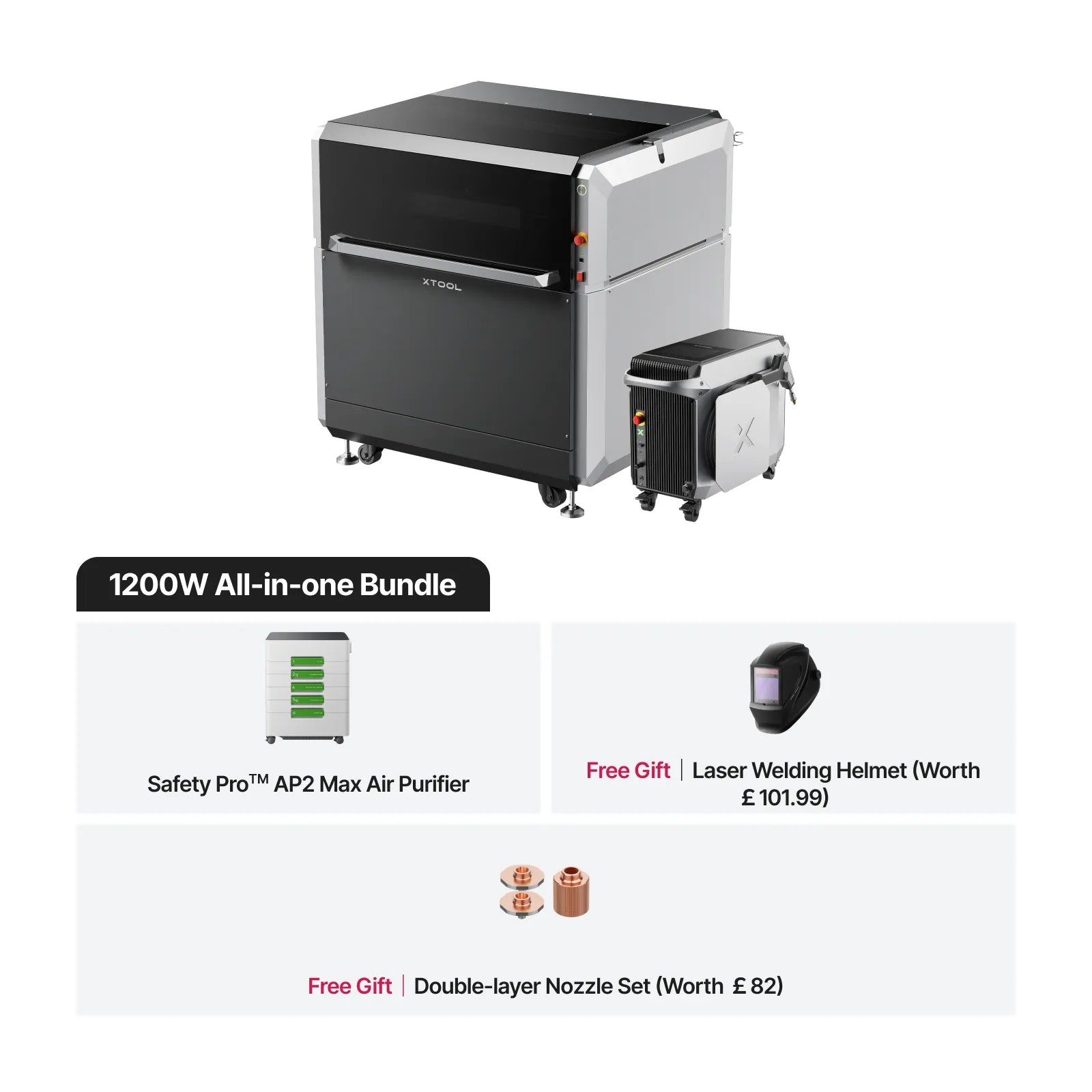 xTool MetalFab Laser Welder / CNC Cutter