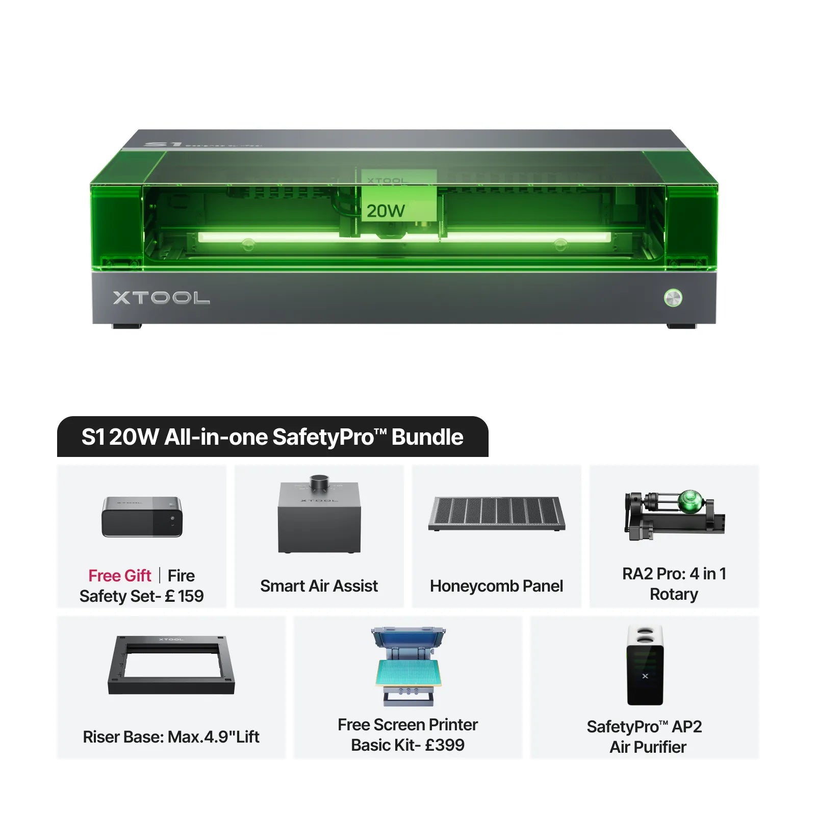 xTool S1 Enclosed Diode Laser Cutter