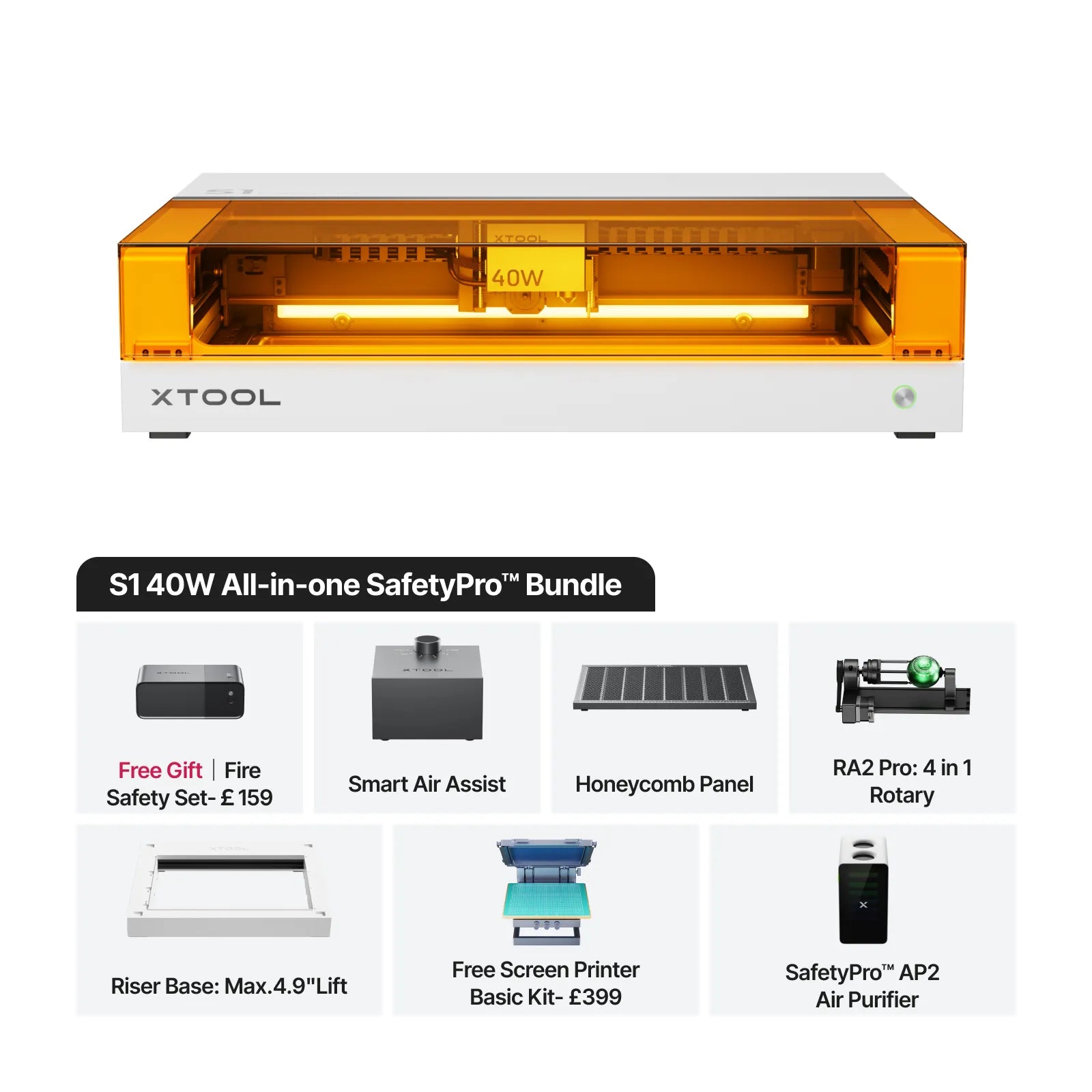 xTool S1 Enclosed Diode Laser Cutter