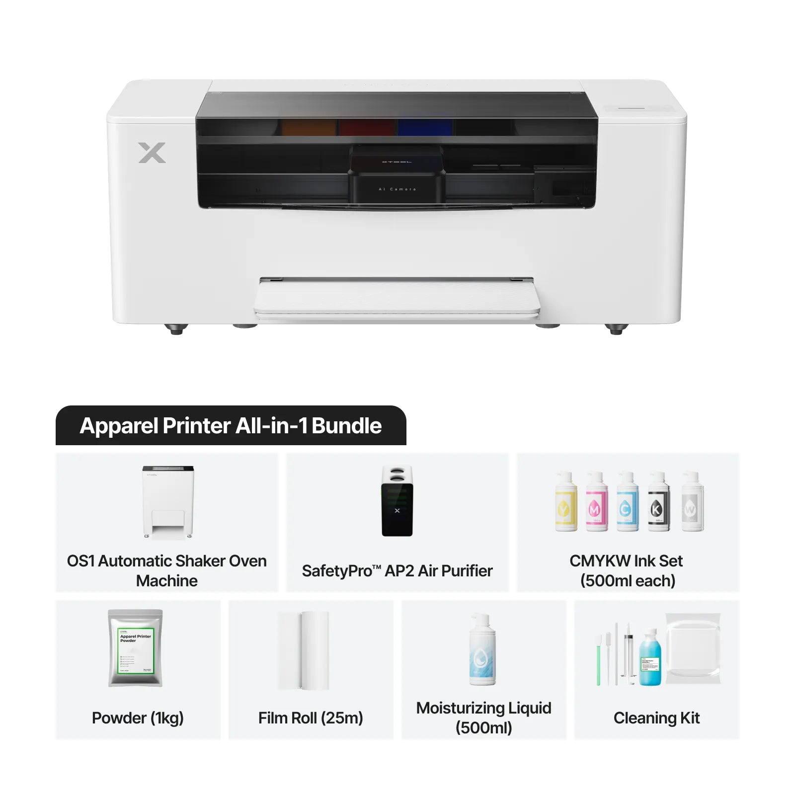 xTool Apparel Printer: One Click DTF Printer, Effortless Customization for Business