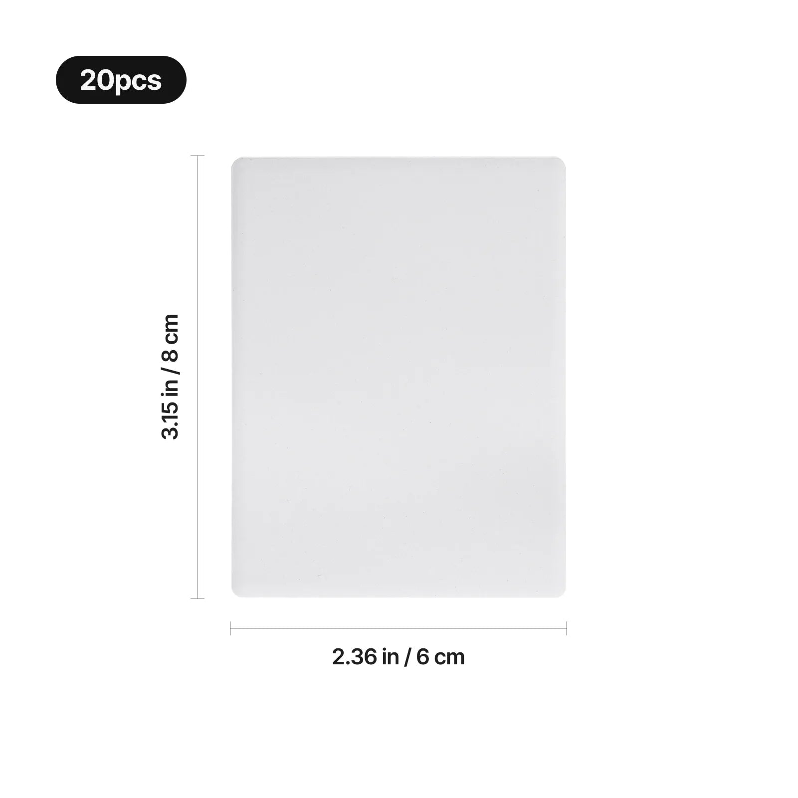 Rectangular ceramic fridge magnet 02
