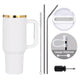 40oz Stainless Steel Tumbler with Removable Handle