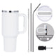 40oz Stainless Steel Tumbler with Removable Handle