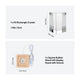 laser engraving k9 crystal block and rechargeable square rubber wood LED light base