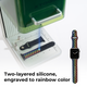 Silicone Apple Watch Bands with Laserable Rainbow Filling (classic)