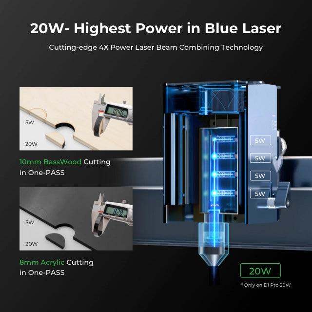 xTool D1 Pro Blue & Infrared Laser Bundle