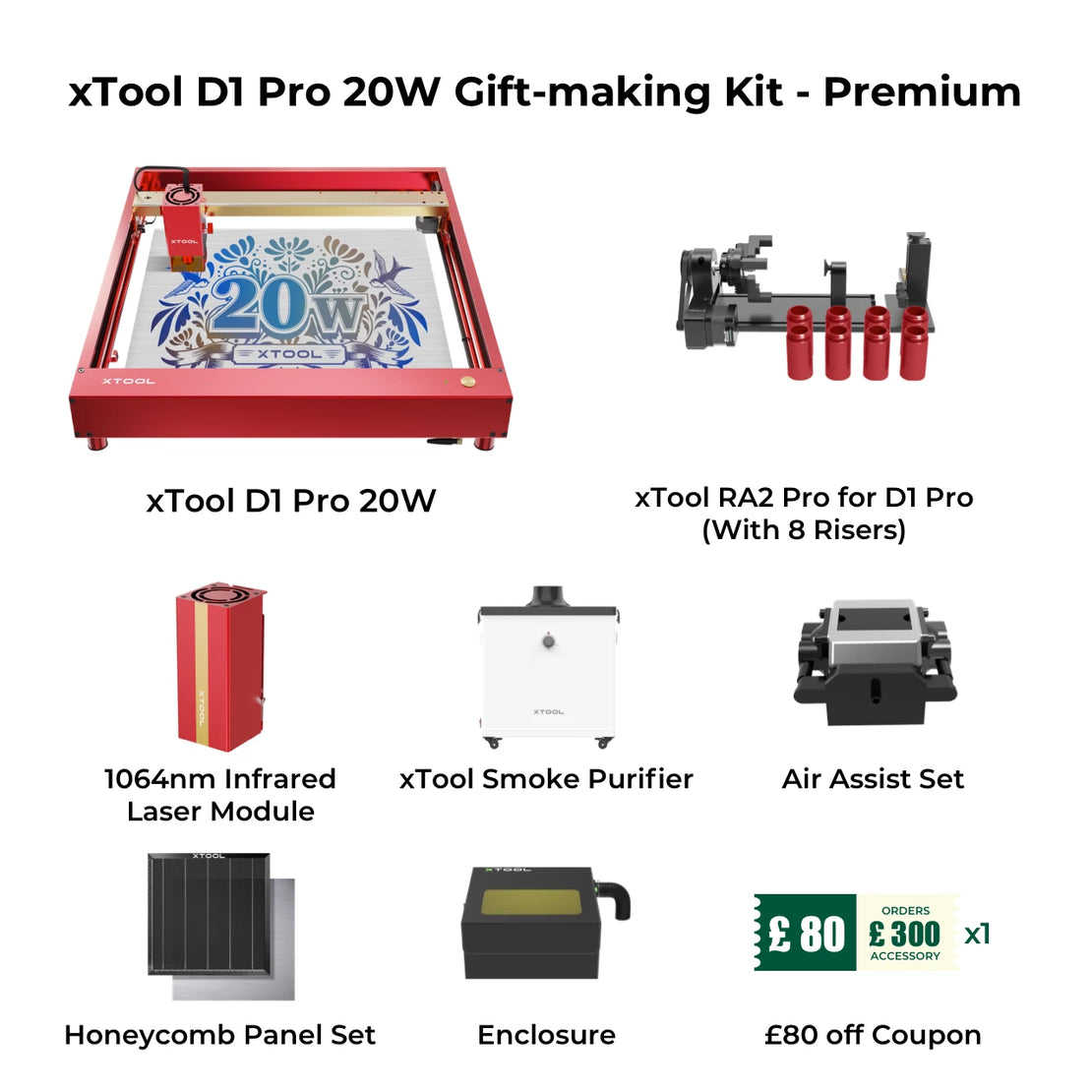 D1 Pro 20W Gift-making Bundle