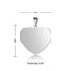 Stainless Steel Heart Tag (10pcs)