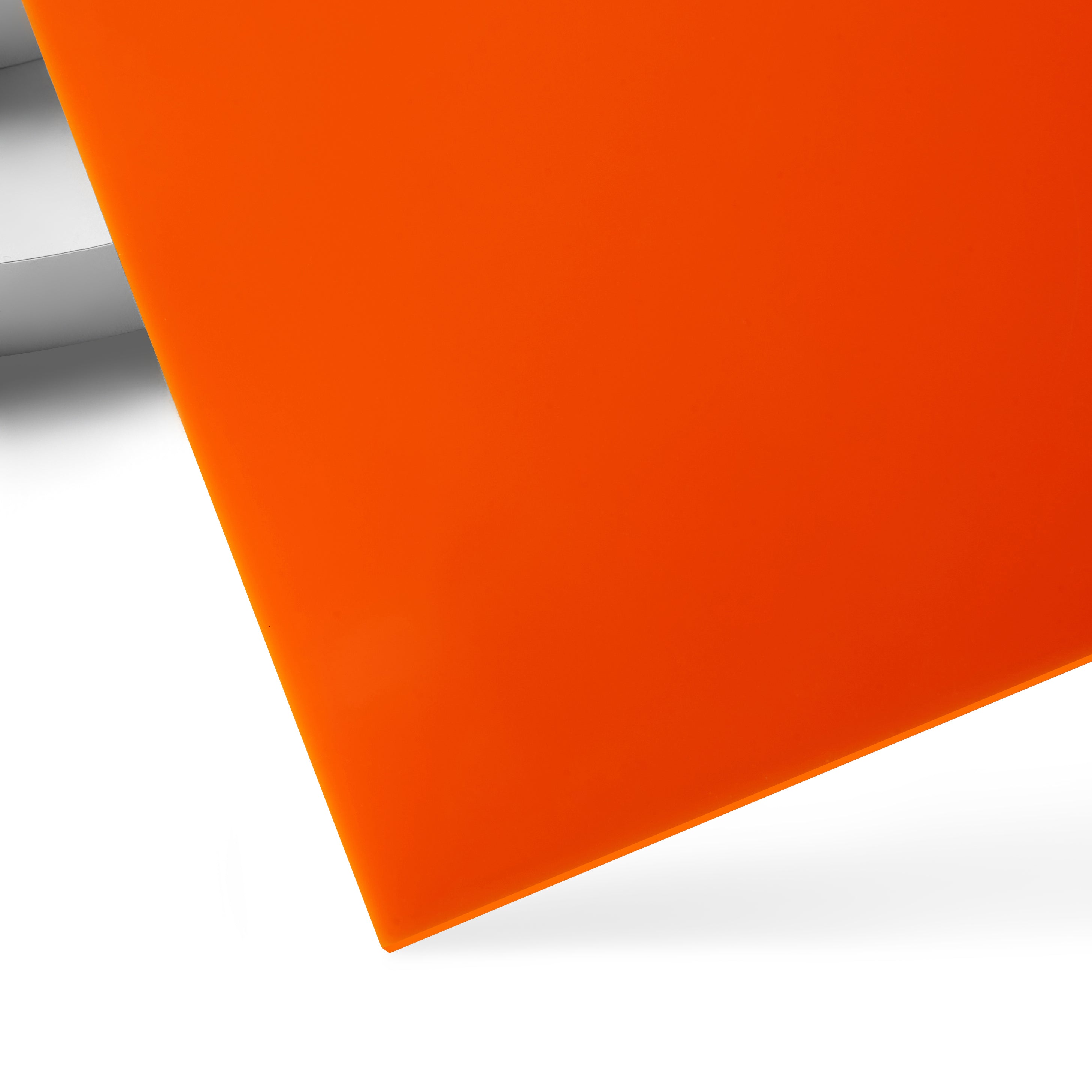 1/8'' Orange Opaque Glossy Acrylic Sheet (3pcs)